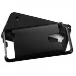 Wholesale LG Stylo 2 Plus MS550 Iron Shield Hybrid Case (Black)